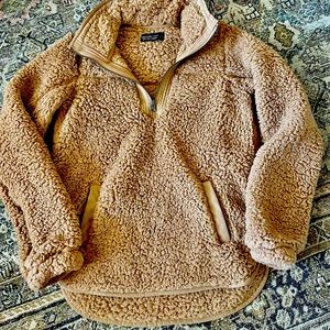 Soft Sherpa half zip. New and never worn.